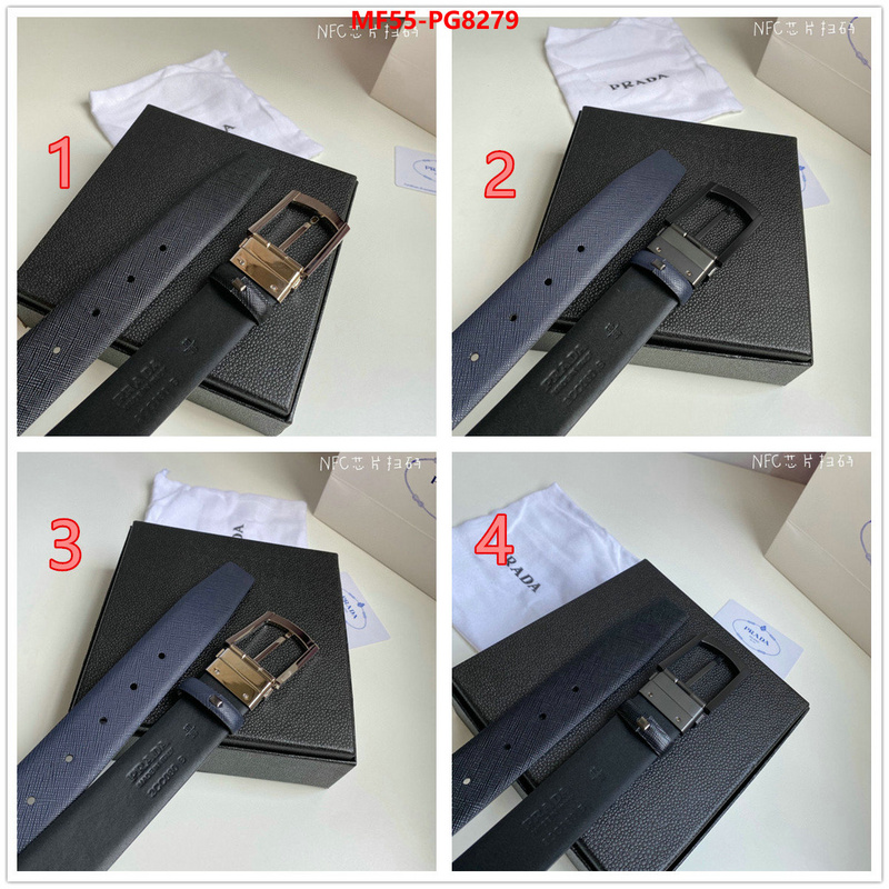 Belts-Prada outlet 1:1 replica ID: PG8279 $: 55USD
