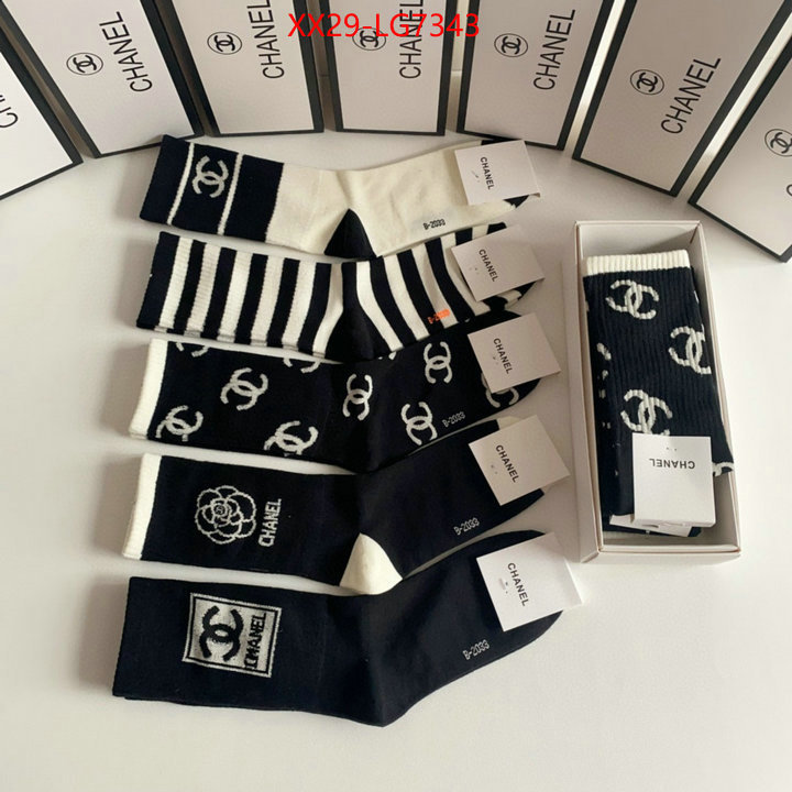 Sock-Chanel fake designer ID: LG7343 $: 29USD