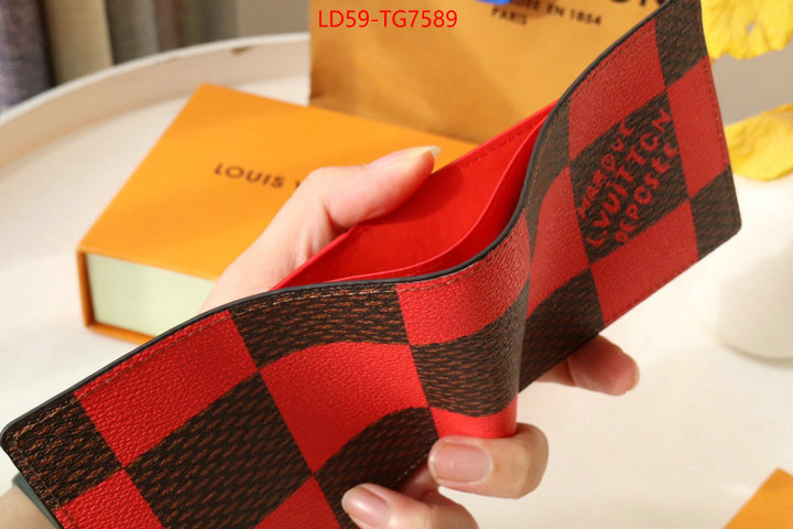 LV Bags(TOP)-Wallet replica how can you ID: TG7589 $: 59USD,