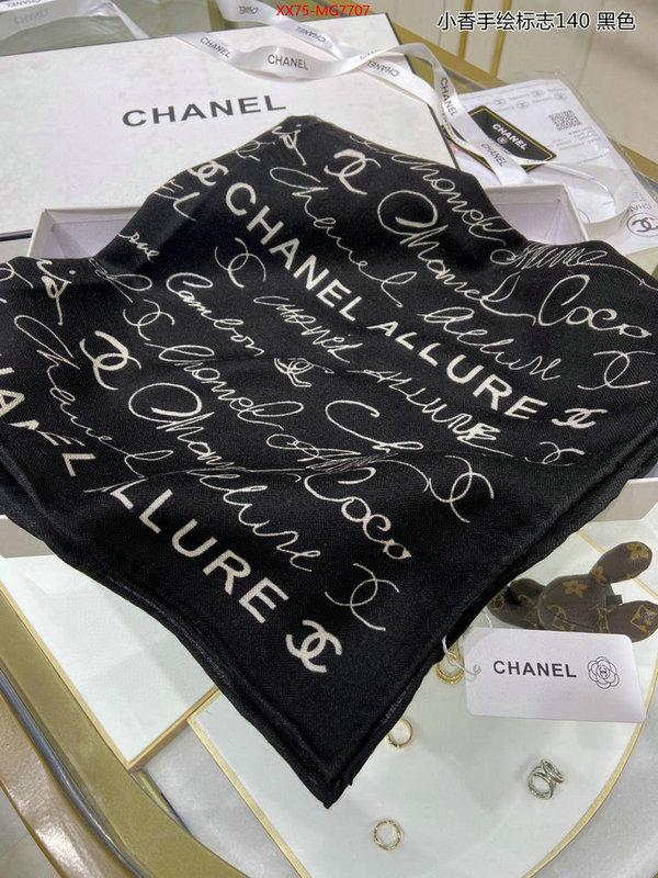 Scarf-Chanel buy cheap ID: MG7707 $: 75USD