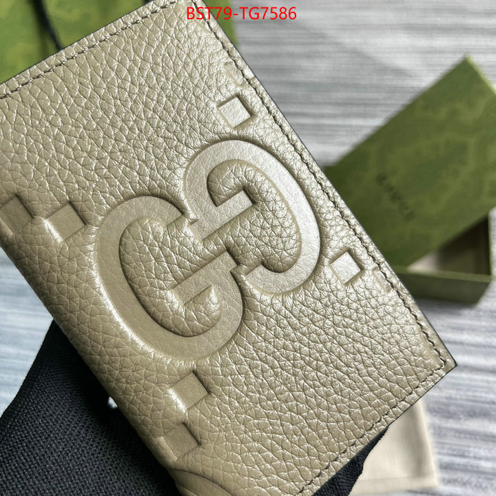 Gucci Bags(TOP)-Wallet- wholesale imitation designer replicas ID: TG7586 $: 79USD,