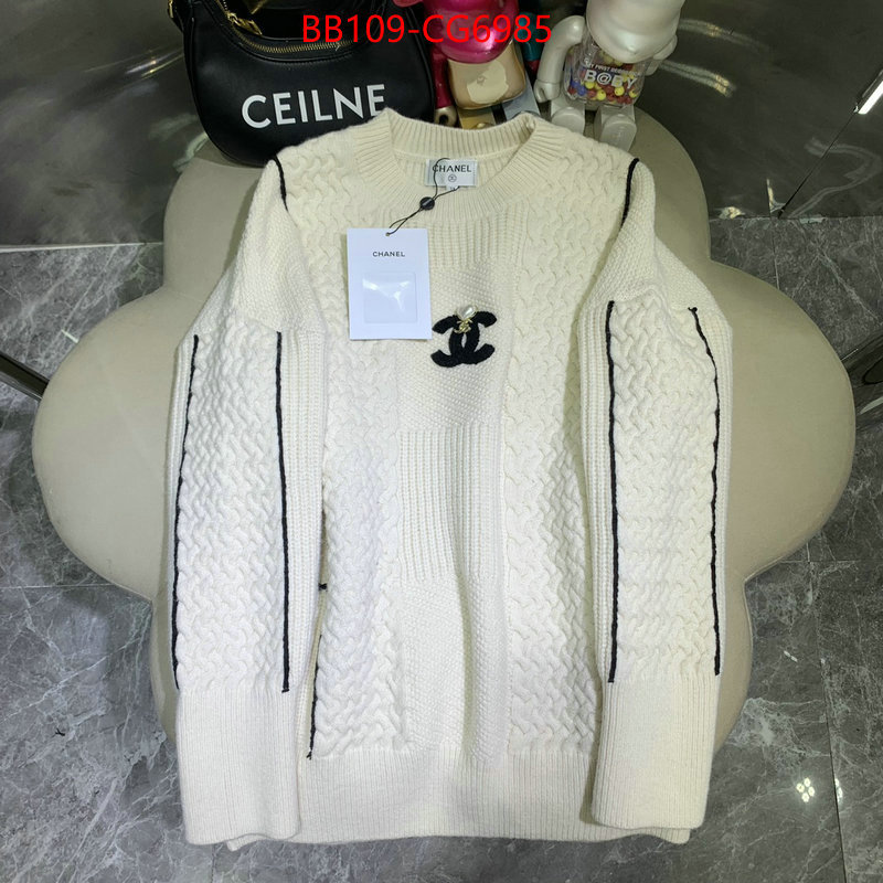 Clothing-Chanel fake cheap best online ID: CG6985 $: 109USD