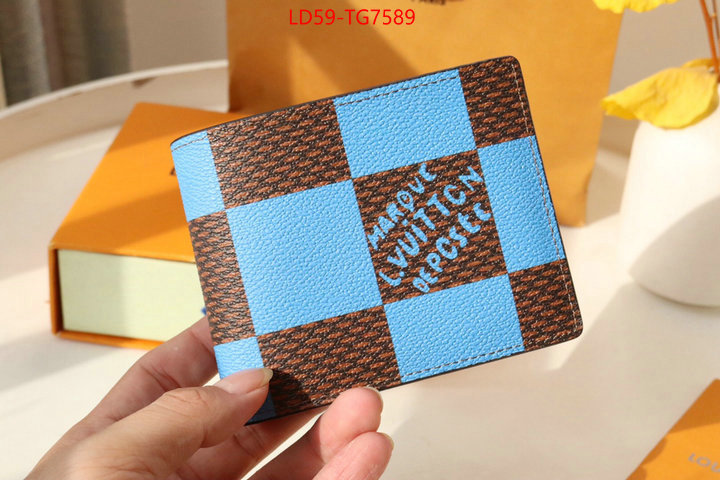 LV Bags(TOP)-Wallet replica how can you ID: TG7589 $: 59USD,