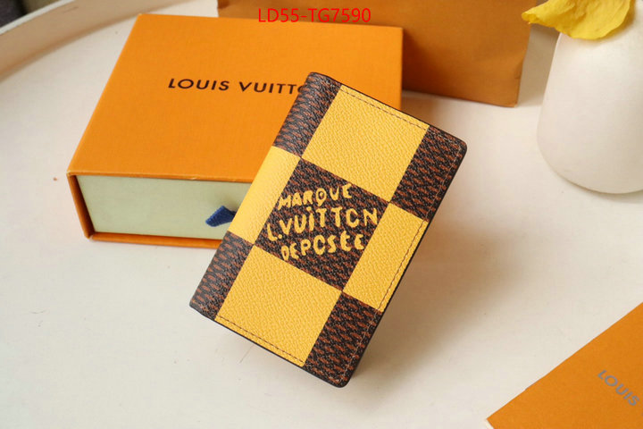 LV Bags(TOP)-Wallet aaaaa+ quality replica ID: TG7590 $: 55USD,