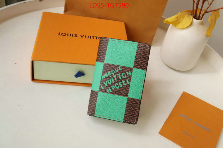 LV Bags(TOP)-Wallet aaaaa+ quality replica ID: TG7590 $: 55USD,