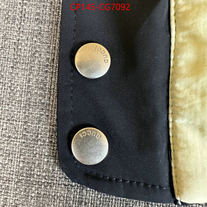 Clothing-Gucci how to start selling replica ID: CG7092 $: 145USD