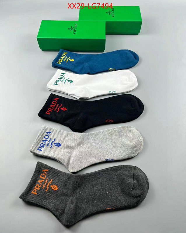 Sock-Prada high quality ID: LG7494 $: 29USD