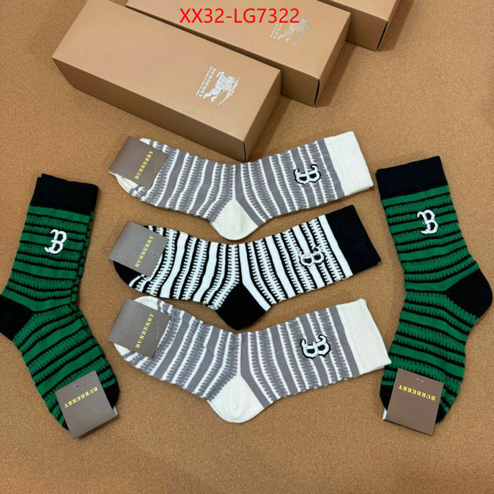 Sock-Burberry high quality designer ID: LG7322 $: 32USD