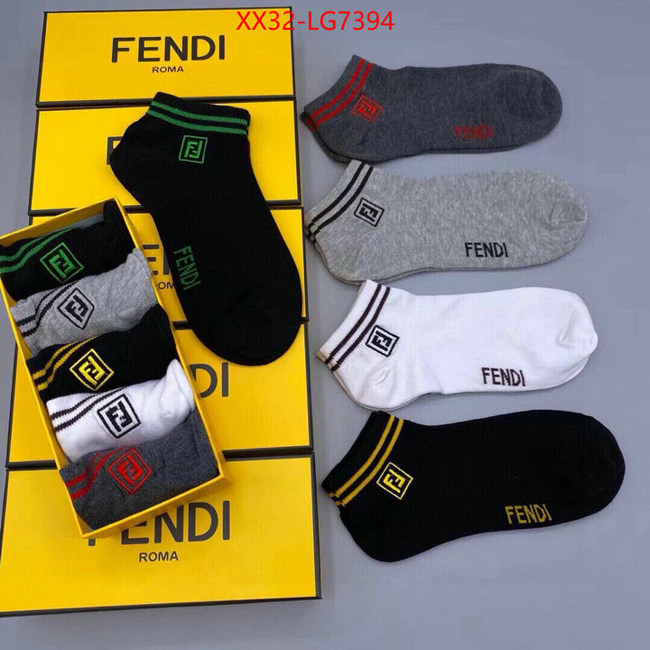 Sock-Fendi aaaaa replica designer ID: LG7394 $: 32USD