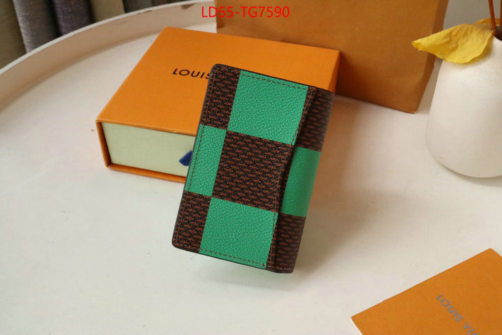 LV Bags(TOP)-Wallet aaaaa+ quality replica ID: TG7590 $: 55USD,