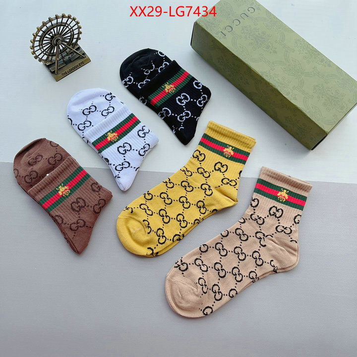 Sock-Gucci how to buy replcia ID: LG7434 $: 29USD