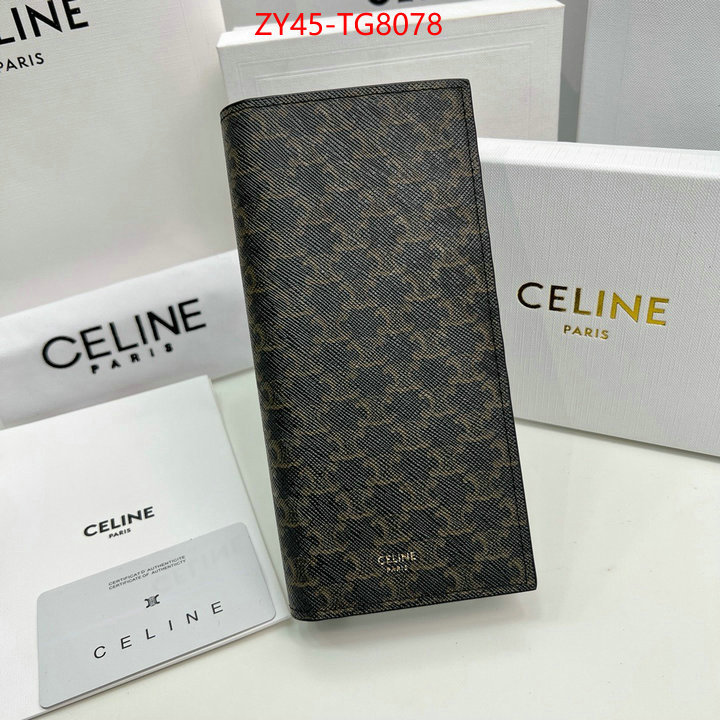 CELINE Bags(4A)-Wallet 2023 replica wholesale cheap sales online ID: TG8078 $: 45USD