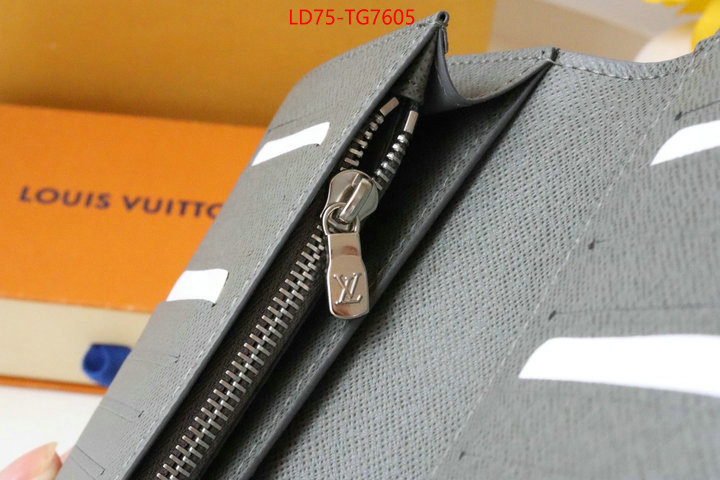 LV Bags(TOP)-Wallet best quality replica ID: TG7605 $: 75USD,