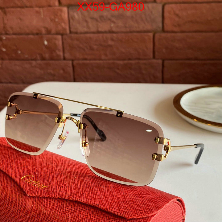 Glasses-Cartier high-end designer ID: GA980 $:59USD