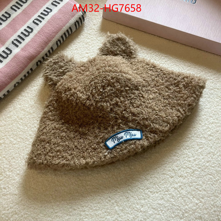 Cap(Hat)-Miu Miu where quality designer replica ID: HG7658 $: 32USD