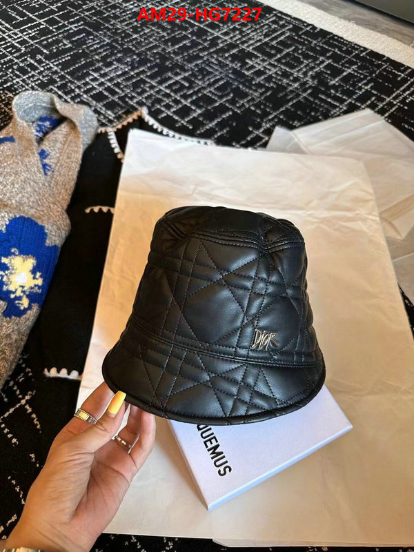 Cap (Hat)-Dior fake ID: HG7227 $: 29USD