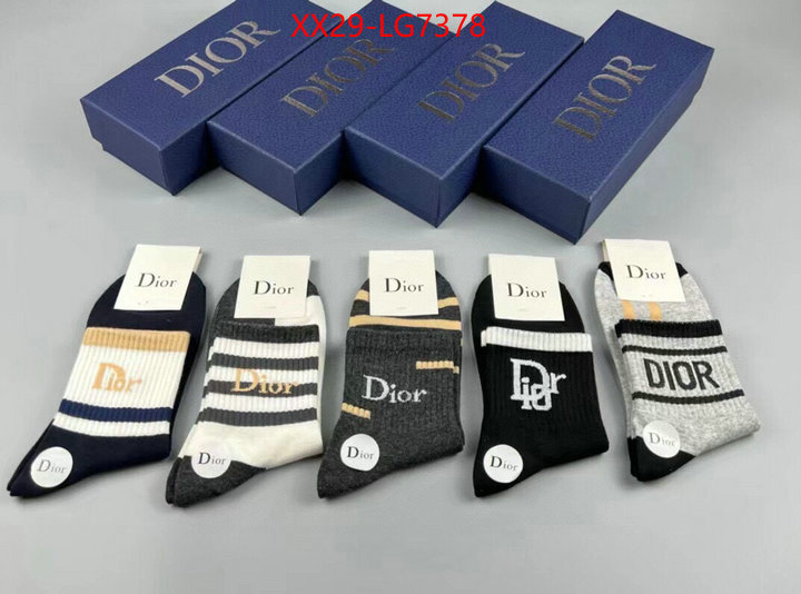 Sock-Dior at cheap price ID: LG7378 $: 29USD
