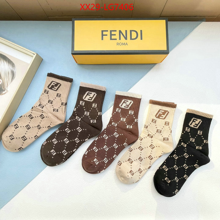 Sock-Fendi 2023 aaaaa replica customize ID: LG7406 $: 29USD