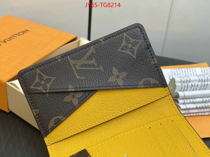 LV Bags(TOP)-Wallet shop designer ID: TG8214 $: 65USD