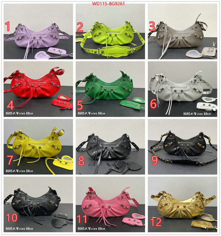 Balenciaga Bags(4A)-Le Cagole- shop cheap high quality 1:1 replica ID: BG9261 $: 115USD,