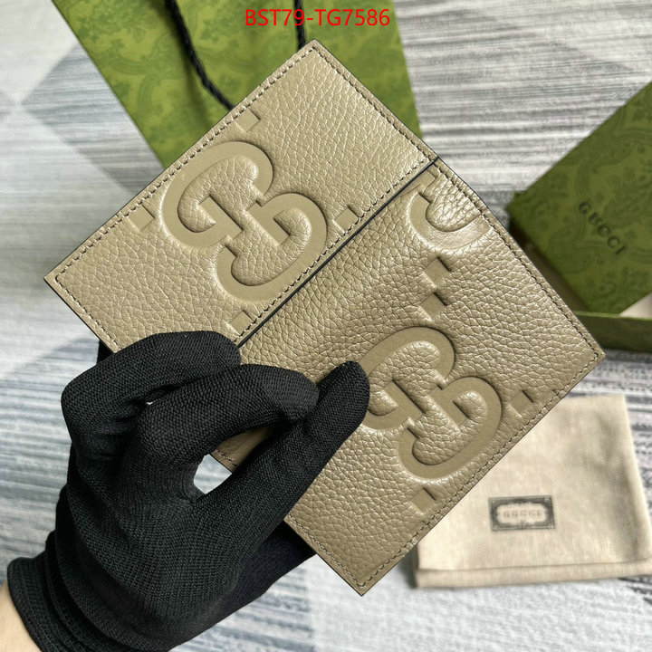 Gucci Bags(TOP)-Wallet- wholesale imitation designer replicas ID: TG7586 $: 79USD,