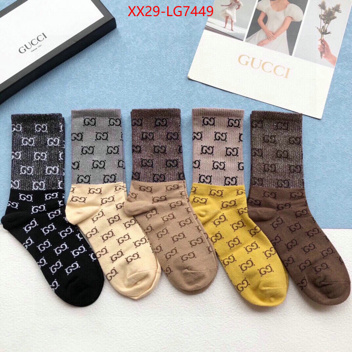 Sock-Gucci high quality aaaaa replica ID: LG7449 $: 29USD