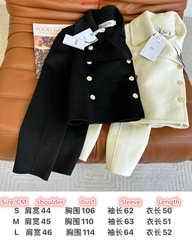 Clothing-Dior perfect quality designer replica ID: CG9335 $: 195USD