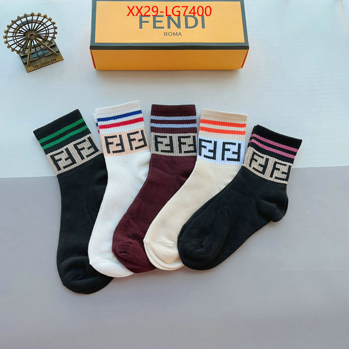 Sock-Fendi what is top quality replica ID: LG7400 $: 29USD