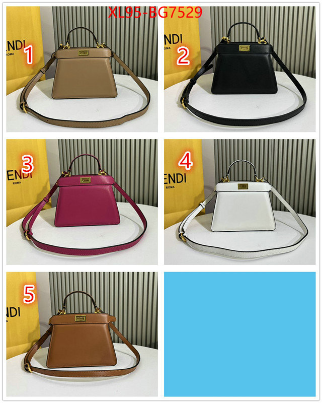 Fendi Bags(4A)-Peekaboo brand designer replica ID: BG7529 $: 95USD,