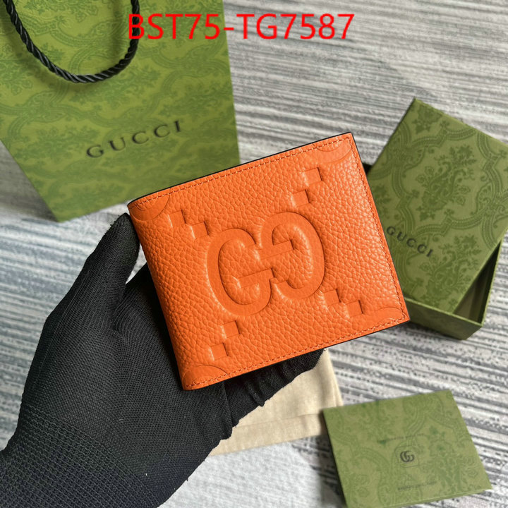 Gucci Bags(TOP)-Wallet- 1:1 clone ID: TG7587 $: 75USD,