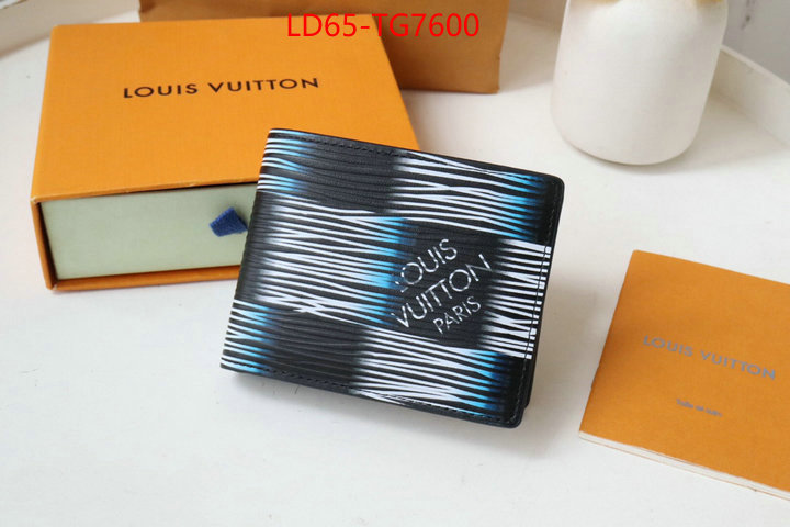 LV Bags(TOP)-Wallet designer high replica ID: TG7600 $: 65USD,