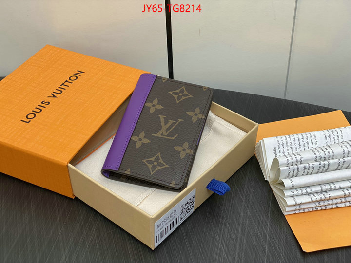 LV Bags(TOP)-Wallet shop designer ID: TG8214 $: 65USD