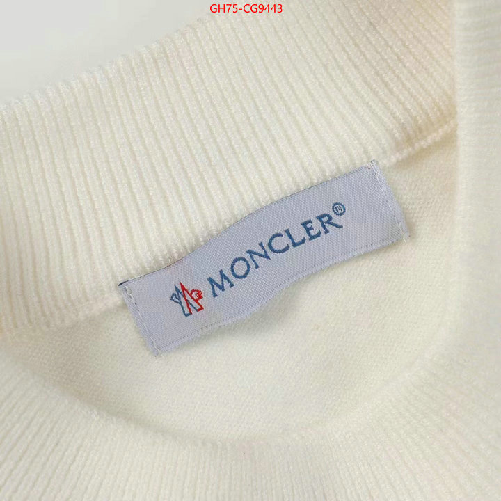 Clothing-Moncler perfect quality designer replica ID: CG9443 $: 75USD