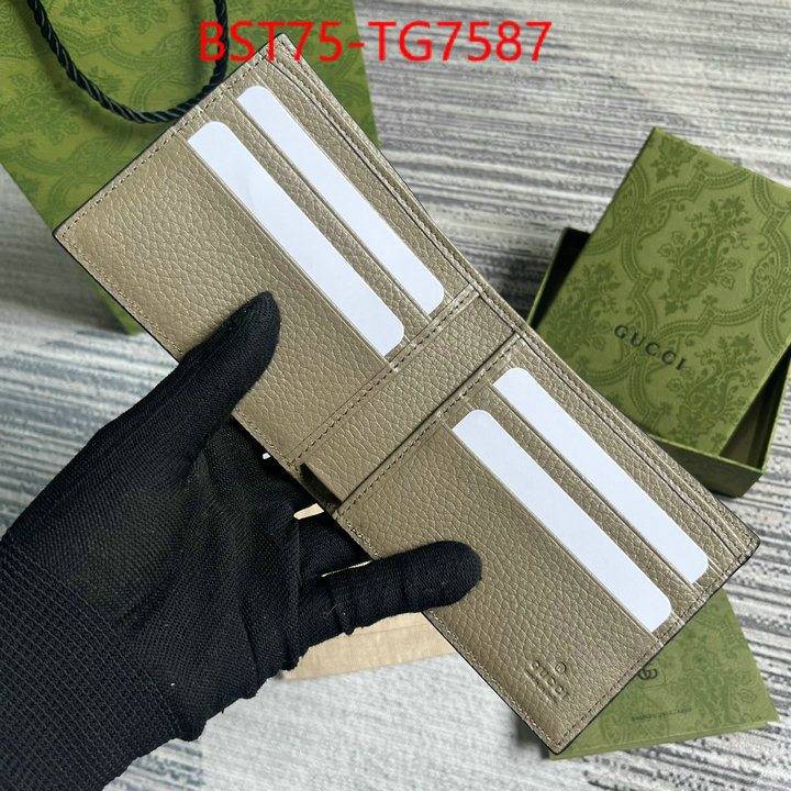 Gucci Bags(TOP)-Wallet- 1:1 clone ID: TG7587 $: 75USD,