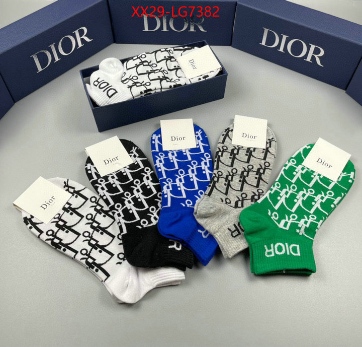 Sock-Dior fake cheap best online ID: LG7382 $: 29USD