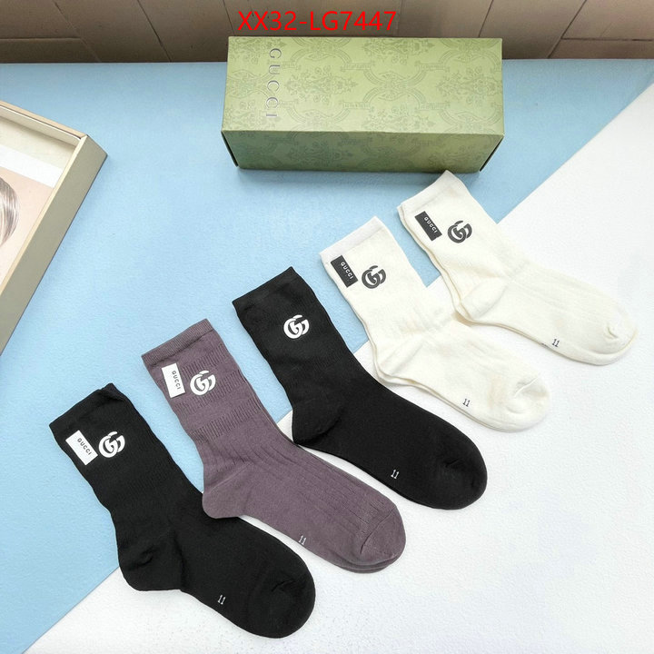 Sock-Gucci where to buy high quality ID: LG7447 $: 32USD