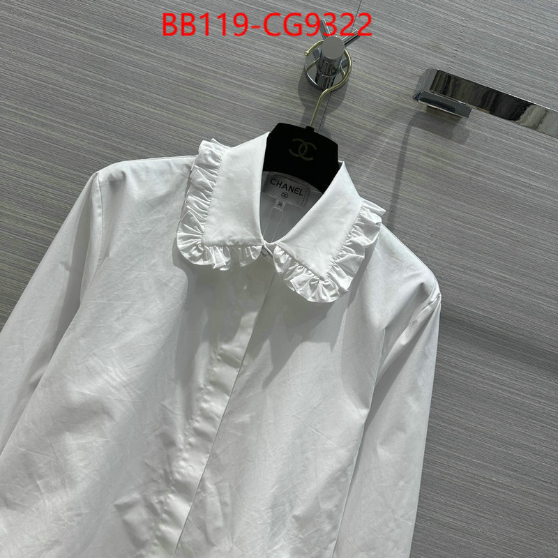 Clothing-Chanel wholesale imitation designer replicas ID: CG9322 $: 119USD