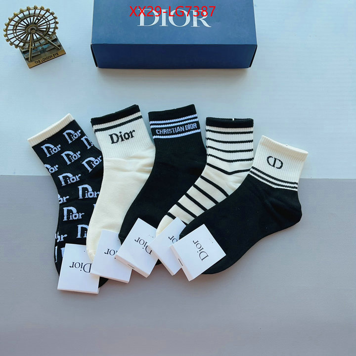 Sock-Dior best quality designer ID: LG7387 $: 29USD