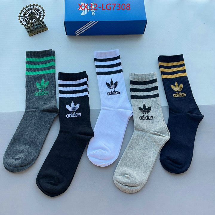 Sock-Adidas wholesale designer shop ID: LG7308 $: 32USD