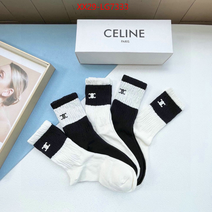 Sock-CELINE top 1:1 replica ID: LG7333 $: 29USD