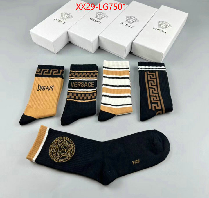 Sock-Versace top designer replica ID: LG7501 $: 29USD