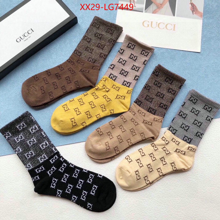 Sock-Gucci high quality aaaaa replica ID: LG7449 $: 29USD