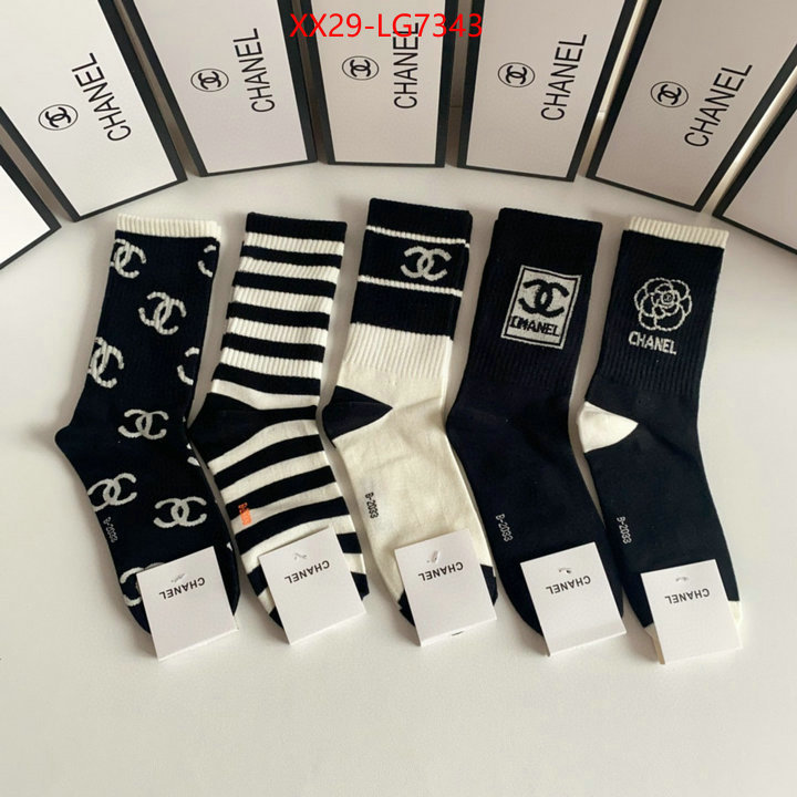 Sock-Chanel fake designer ID: LG7343 $: 29USD