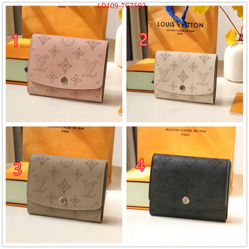 LV Bags(TOP)-Wallet fake cheap best online ID: TG7592 $: 109USD,