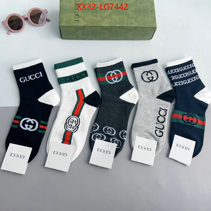 Sock-Gucci high quality aaaaa replica ID: LG7442 $: 32USD