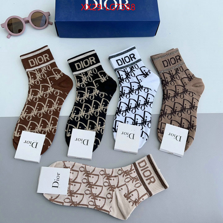 Sock-Dior best luxury replica ID: LG7388 $: 29USD