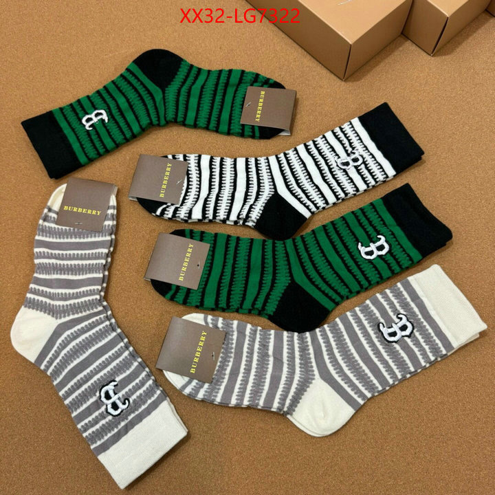 Sock-Burberry high quality designer ID: LG7322 $: 32USD