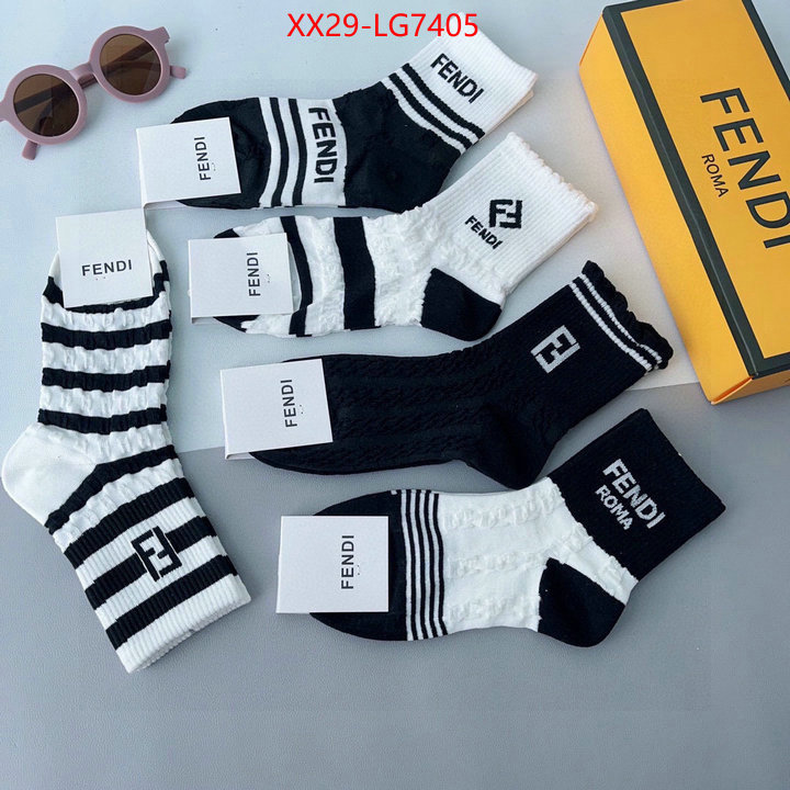 Sock-Fendi high quality designer ID: LG7405 $: 29USD