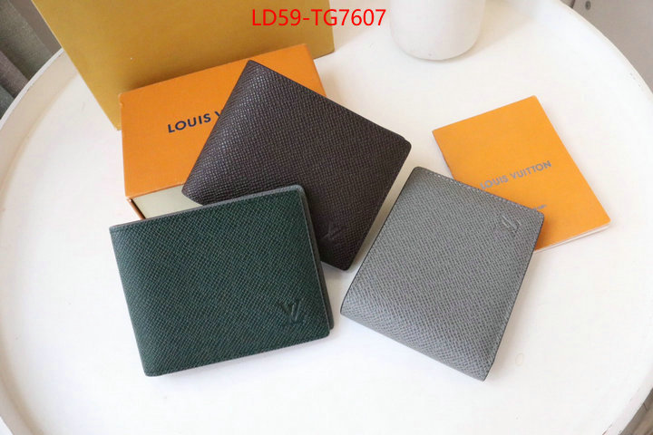 LV Bags(TOP)-Wallet wholesale ID: TG7607 $: 59USD,