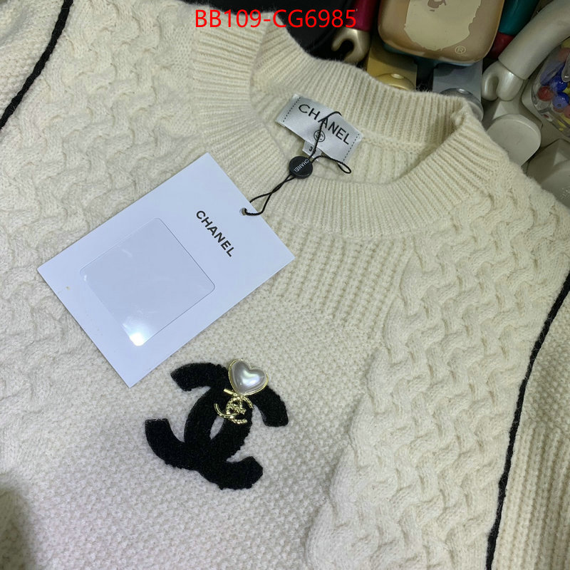 Clothing-Chanel fake cheap best online ID: CG6985 $: 109USD